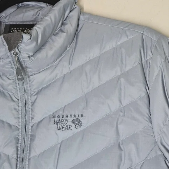 Mountain Hardwear Light Blue/Grey XL Puffer Jacket - Picture 2 of 7